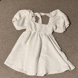 Charming White Kids Dress
